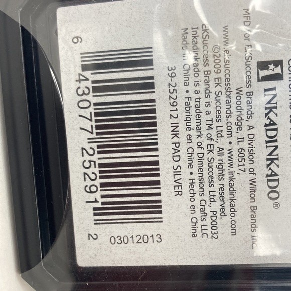 Inkadinkado Pigment Based Ink Stamp Pad Silver Set of 3 Crafts - Picture 9 of 13